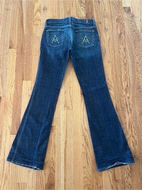 7 For All Mankind ‘A’ Pocket Bootcut/ Flare Dark Wash Jeans Size 26